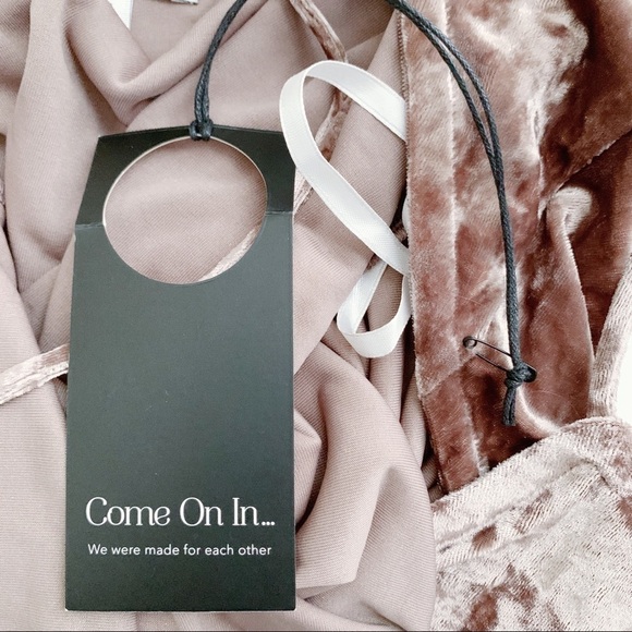 NWT Privacy Please • Raymore Crushed Velvet‎ Open Back Mini Dress, Dusty Rose, S - Picture 10 of 12